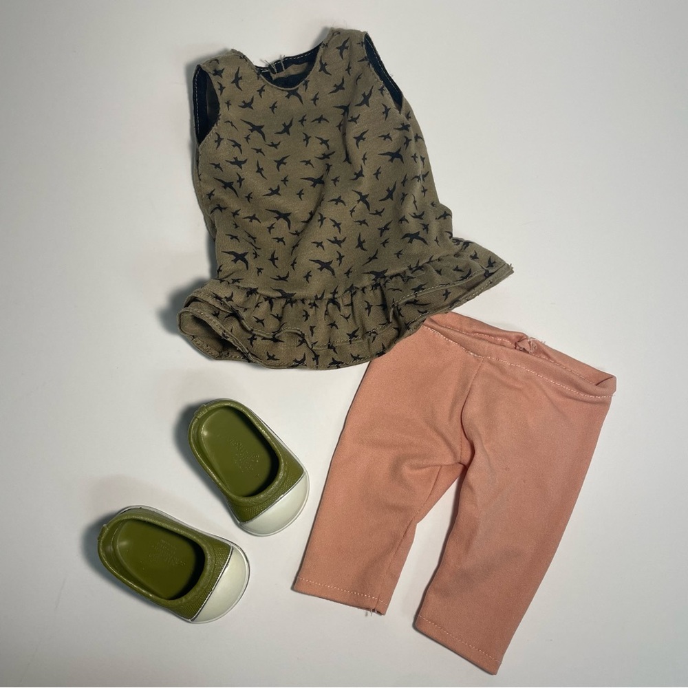 Our Generation 18" Doll Outfit Top Leggings Shoes